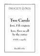 Two Carols SATB choral sheet music cover